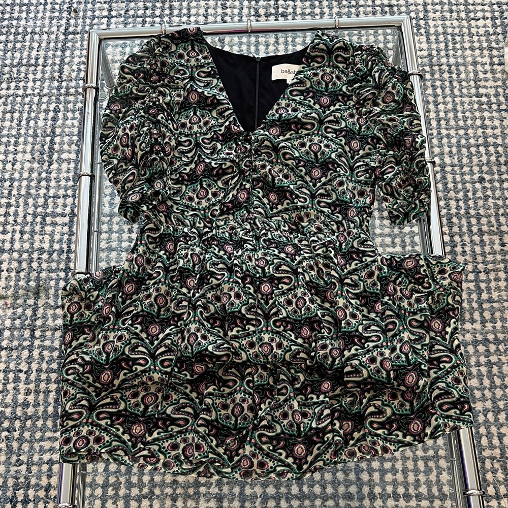 ba&sh Multicolor Paisley V-Neck Dress